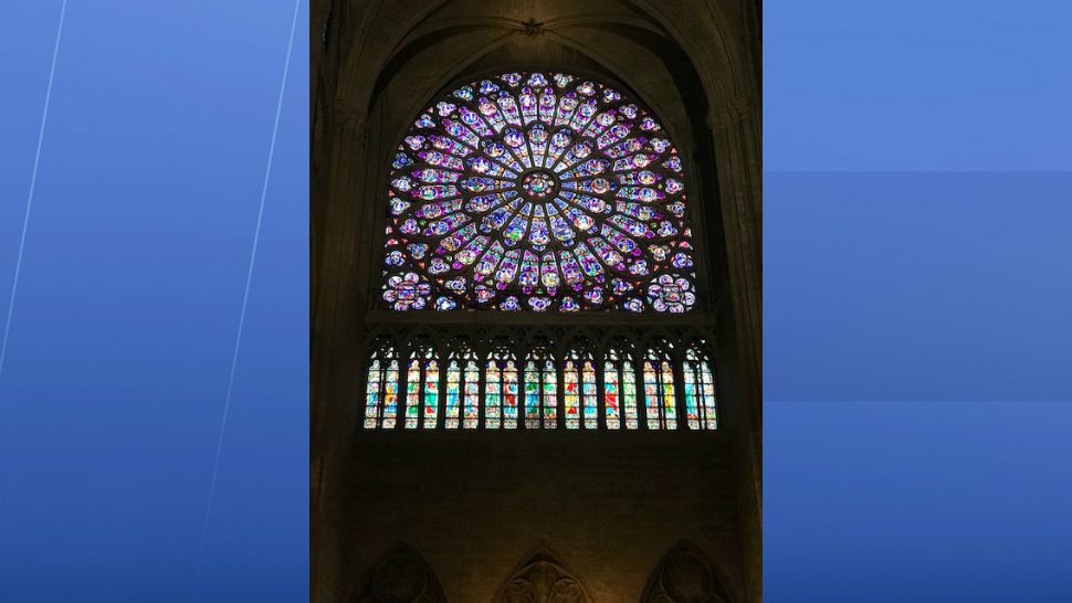 Notre Dame cathedral, with its gothic architecture, is one of the most visited sites in France. This was taken before a fire erupted Monday, April 15, 2019, causing catastrophic damage. (Kate Fox/Spectrum News)