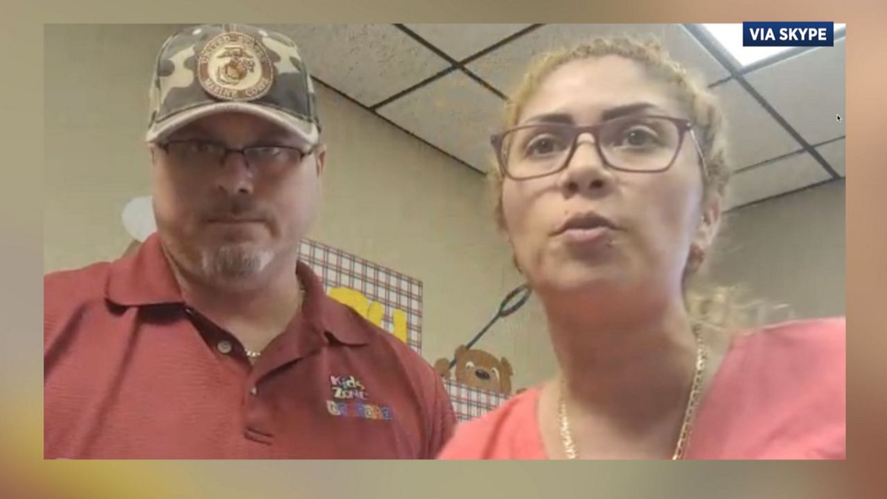 Karen and Aaron Scheeley, the owners of Kids Zone Academy in St. Petersburg, have not received any federal funding for their business. 