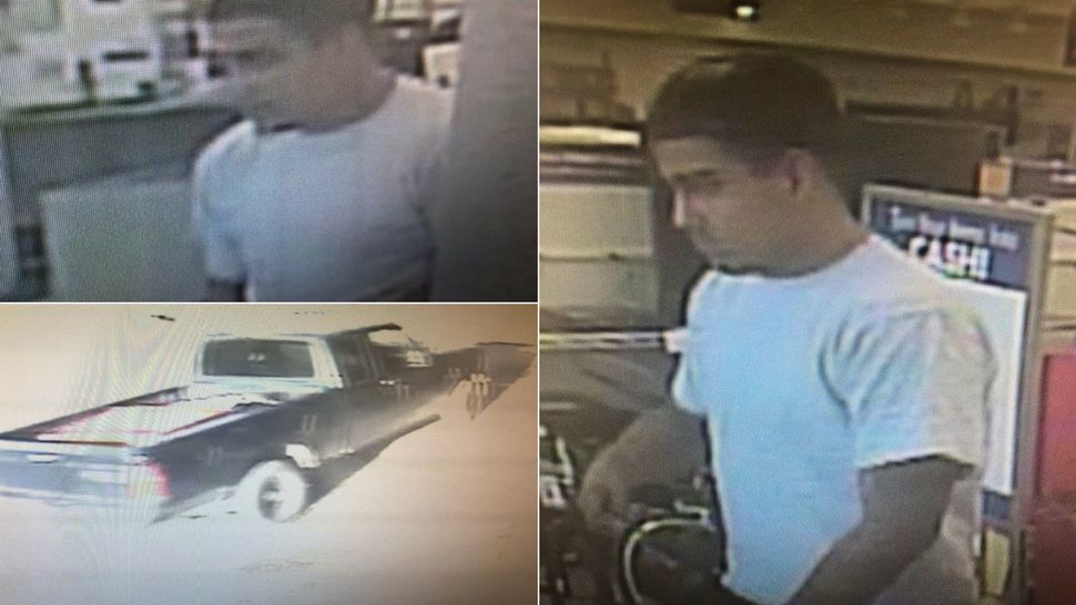 Photos shared by Seguin Police Department of the person they're seeking. 