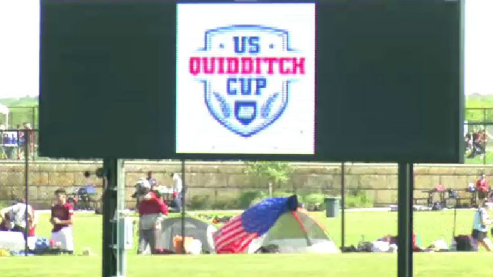 This is the fourth U.S. Quidditch Championship cup for the Texas Quidditch team. (Spectrum News)