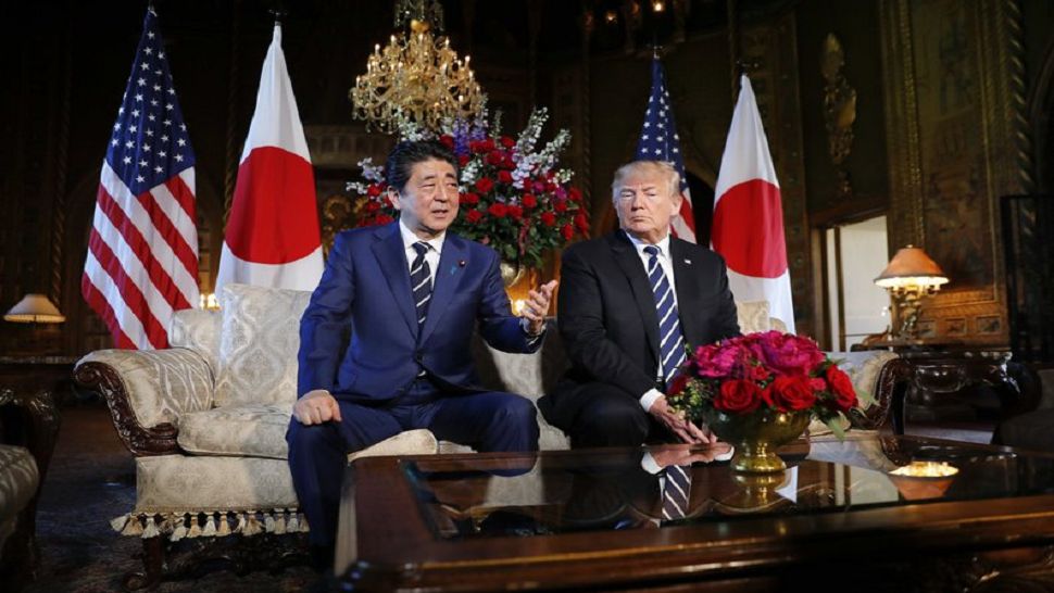 President Trump and Japanese Prime Minister Shanzo Abe