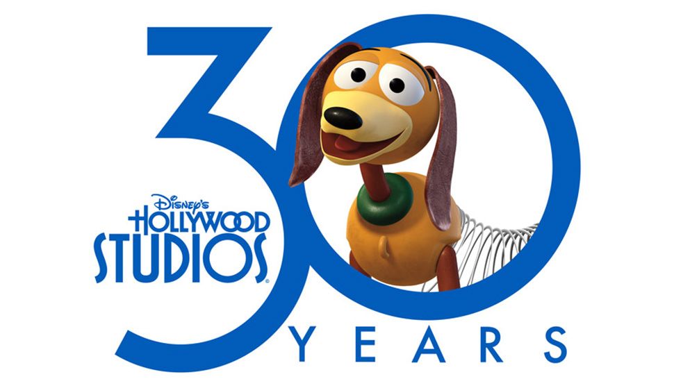 Disney Hollywood Studios 30th-anniversary logo featuring Slinky Dog. (Courtesy of Disney)