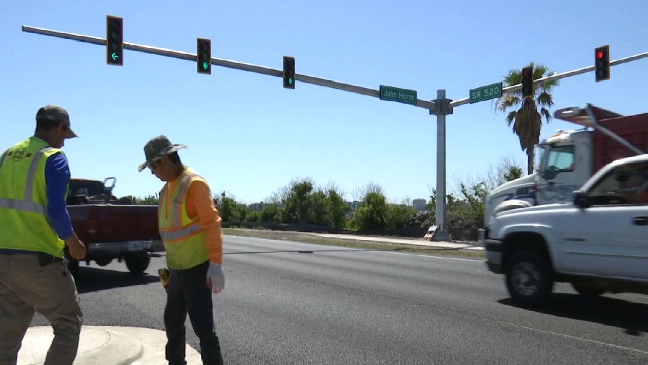 The changes took effect earlier April, and more changes are coming to the intersection right outside the Cape Canaveral Hospital. (Krystel Knowles, staff)