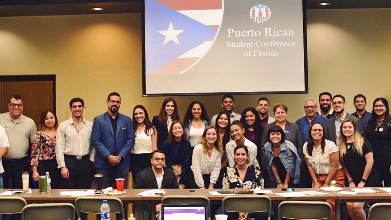 The National Puerto Rican Student Coalition at UCF is helping students displaced by Hurricanes Maria and Irma. (Jesse Canales/Spectrum News)