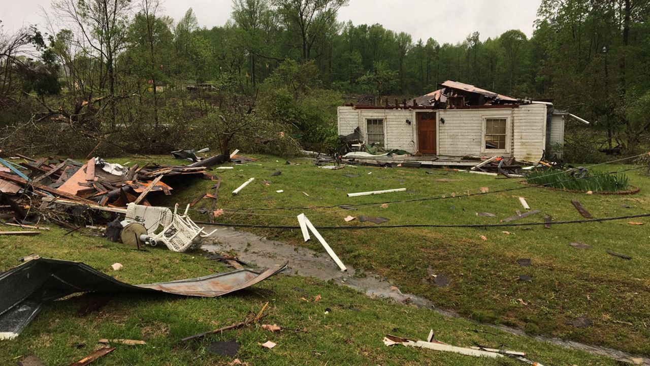 image of tornado aftermath