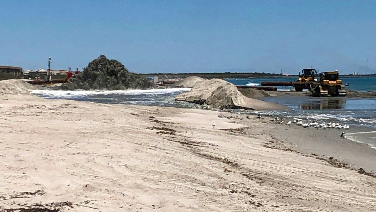 Right now, some 1.4 million cubic yards of sand put down has restored the area to 1950's levels. (Jon Shaban/Spectrum News 13)