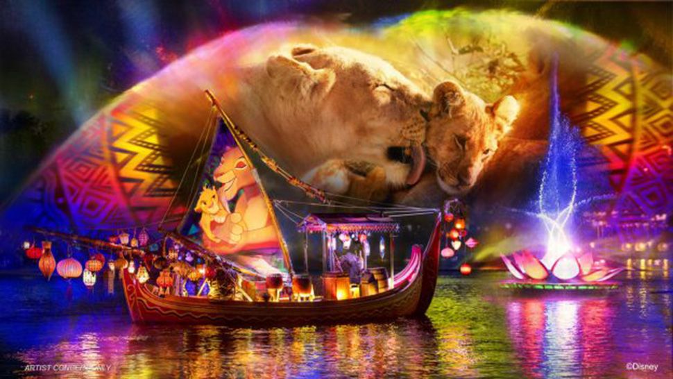 Concept art of Rivers of Light: We Are One, which is set to debut at Disney's Animal Kingdom this summer. (Courtesy of Disney) 