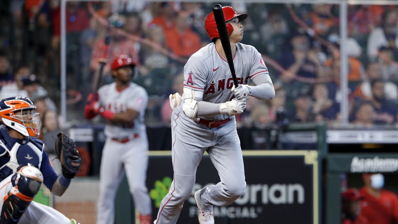 Shohei Ohtani allows 4 earned runs, takes the loss in the Astros' 7-5 win  over the spiraling Angels - The San Diego Union-Tribune