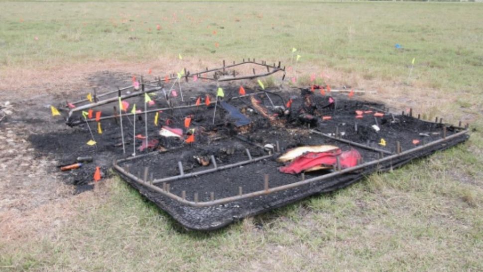 Scene of the 2016 balloon crash. Courtesy/National Transportation and Safety Board 