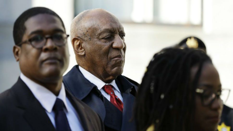Bill Cosby arrives for his sexual assault retrial, Thursday, April 26, 2018, at the Montgomery County Courthouse in Norristown, Pa. Jurors in Cosby’s sexual assault retrial are kicking off a second day of deliberations. (AP Photo/Matt Slocum)