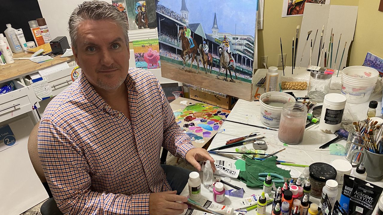 Kentucky Derby official artist Ralph Fugate.