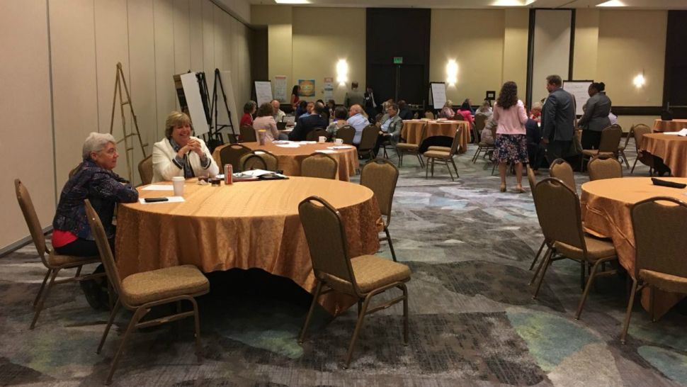 Education leaders and Florida schools superintendents attend a mental-health summit in Orlando on Thursday. They said they aim to get ahead of crises by planning for the future. (Erin Murray, staff)