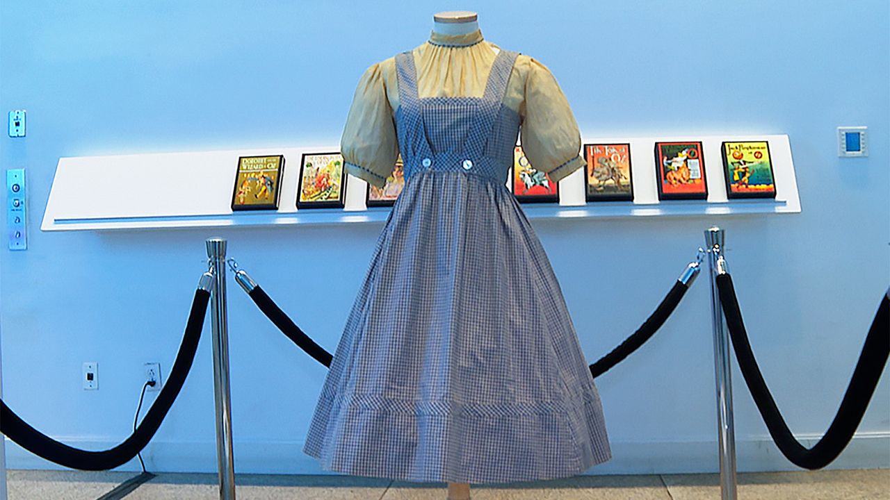 Judge halts auction of Judy Garland dress