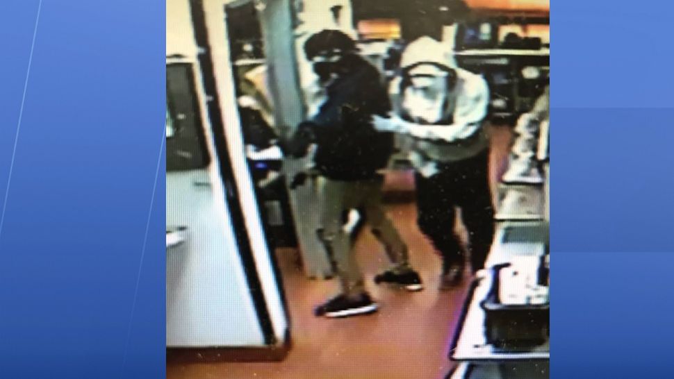The Sumter County Sheriff's Office is searching for two armed robbery suspects who are said to have robbed a Burger King in the Villages Saturday morning. (Sumter County Sheriff's Office)
