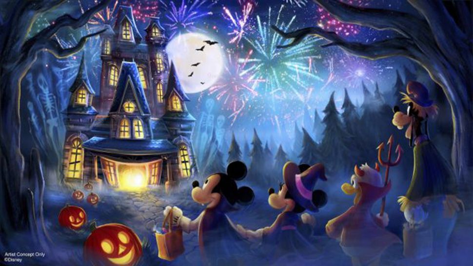 Concept art for the new Halloween show coming to Magic Kingdom for Mickey's Not-So-Scary Halloween Party. (Courtesy of Disney Parks)