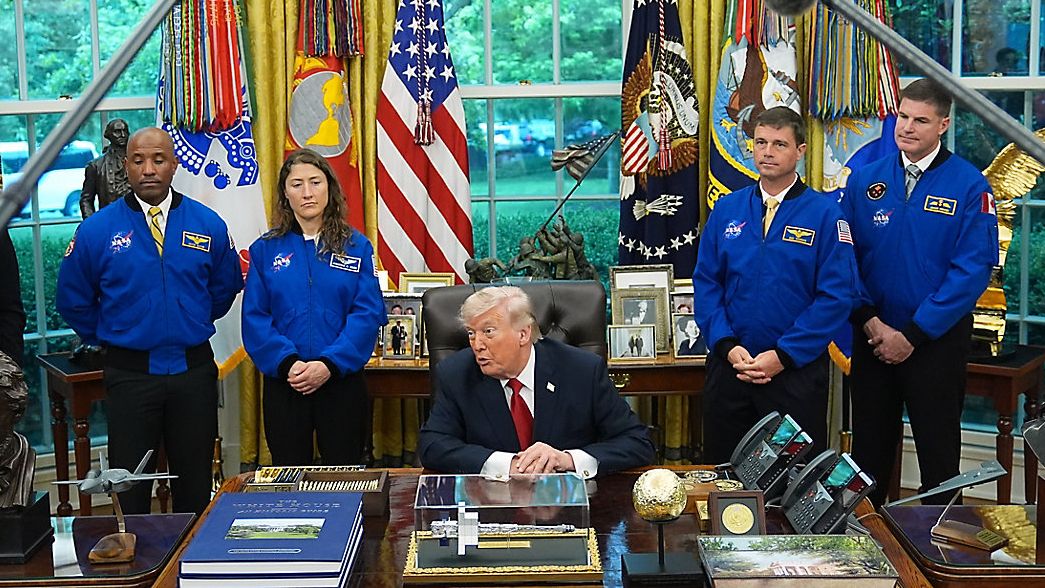 Artemis II astronauts visit White House, NASA administrator talks HQ future