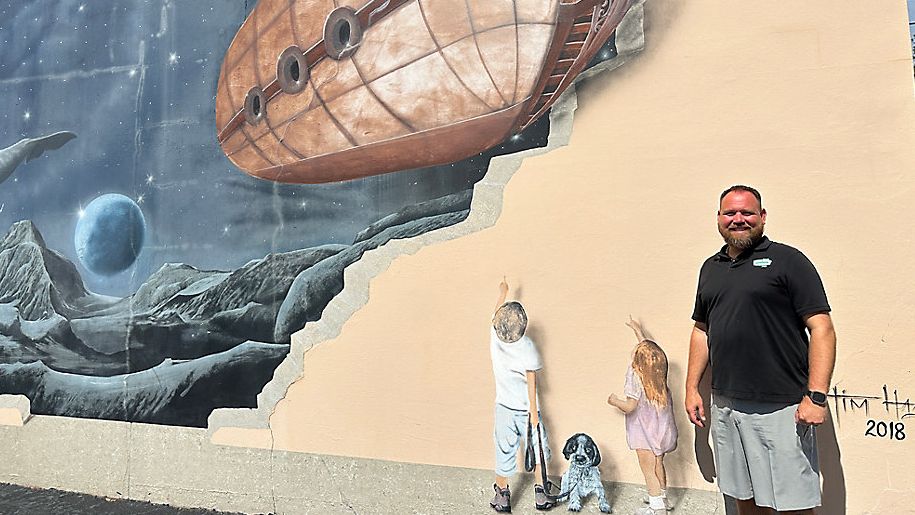 値下げ　超希少　新品　LAKELAND STUDIOS 3D立体ウォールアート Lakeland CRA launches Mural Passport initiative