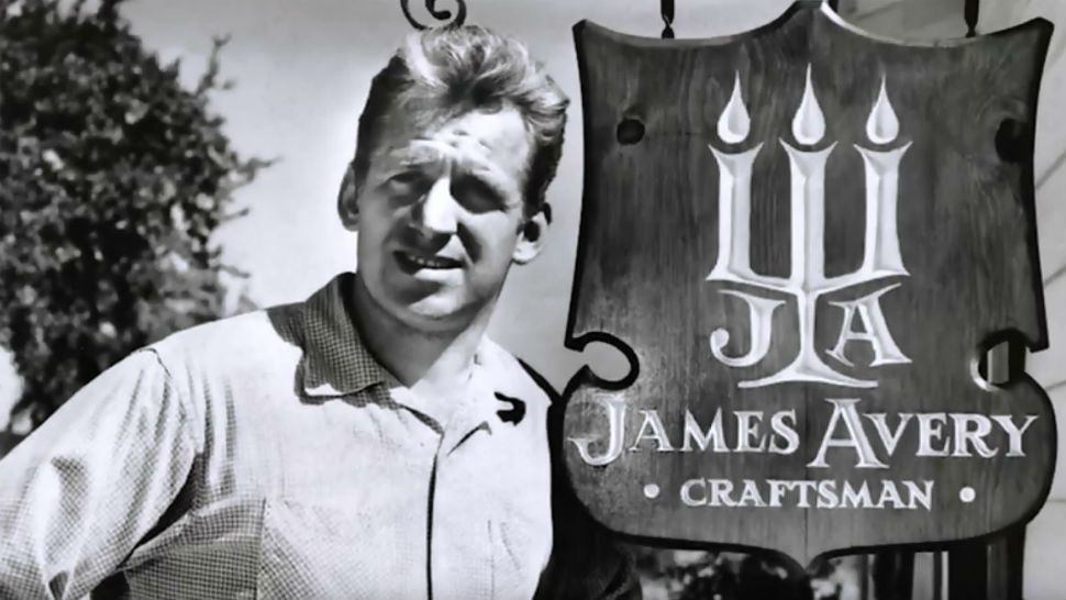 Undated photo of a young James Avery, shared on the jeweler's website. 