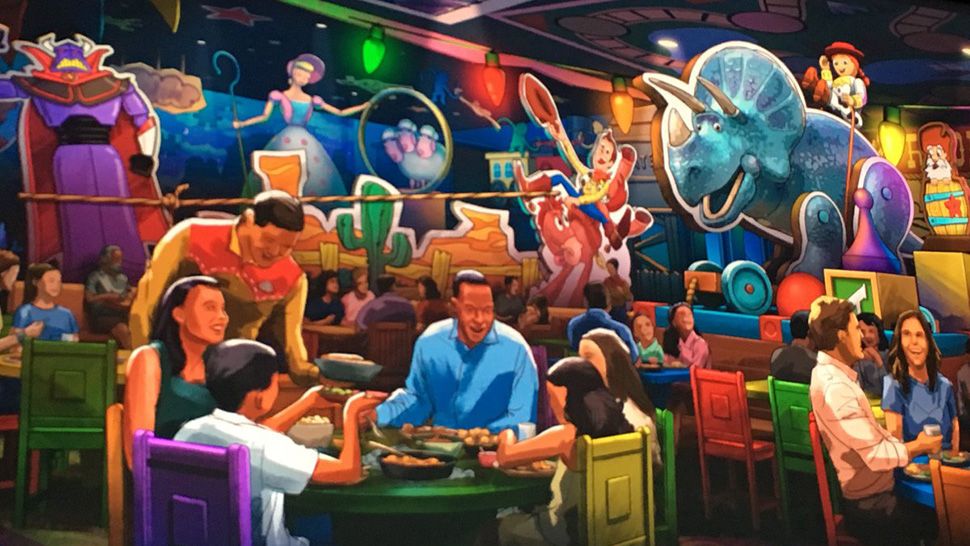 Concept art of the new table service restaurant coming to Toy Story Land at Disney's Hollywood Studios. (Allison Walker Torres/Spectrum News 13)