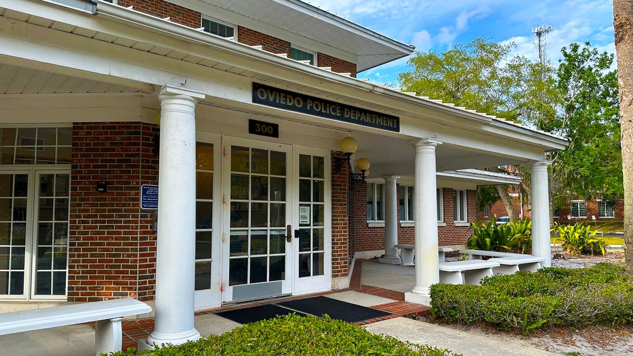 Oviedo Police Headquarters. (Spectrum News 13/Devin Martin)