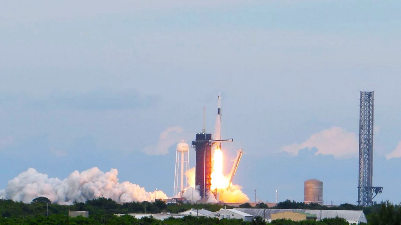 SpaceX’s Falcon 9 rocket and the Dragon spacecraft will launch the four members of the Ax-2 mission from Launch Complex 39A at NASA’s Kennedy Space Center at 5:37 p.m. ET, Sunday, May 21. (SpaceX)