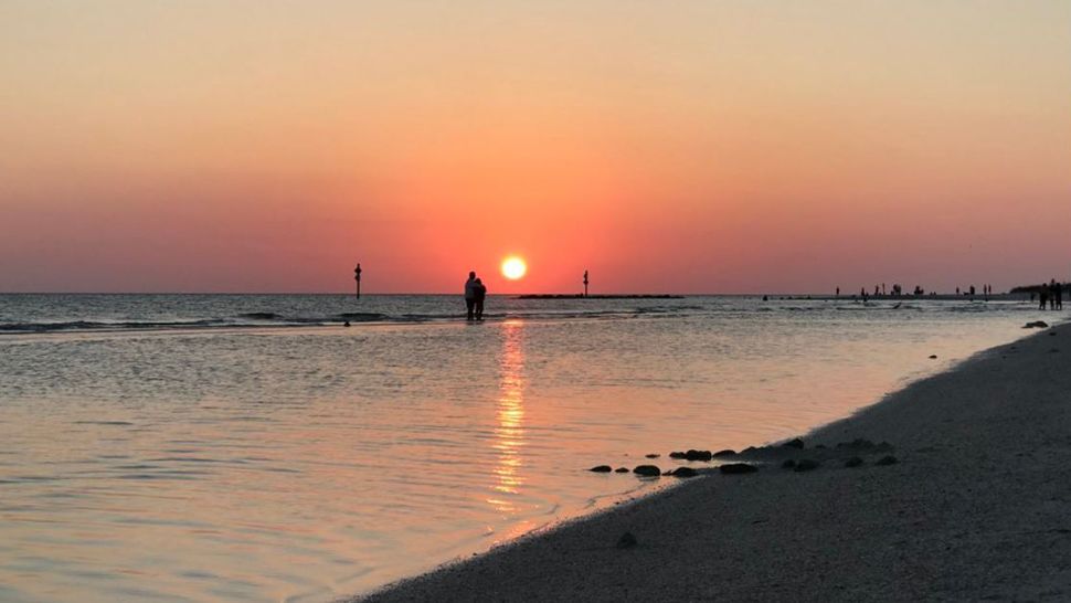 Honeymoon Island saw an beautiful sunset on Saturday, May 25, 2019. (Brian McClure/Spectrum Bay News 9)