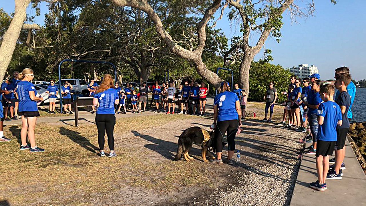 “Wear Blue: Run to Remember” is holding its first in-person Circle of Remembrance since the pandemic started. (Spectrum Bay News 9/Fallon Silcox)