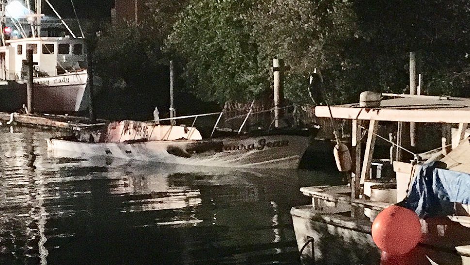 madeira beach boat fire