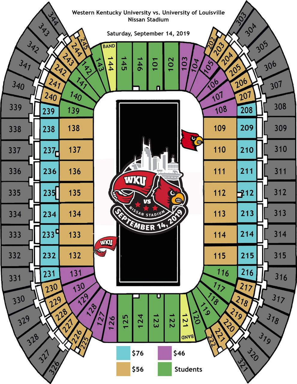 Tickets for WKU vs. Louisville Now on Sale