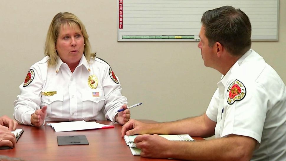 Palm Bay Fire Chief Leslie Hoog has more than 30 years' experience as a firefighter. (Spectrum News 13)