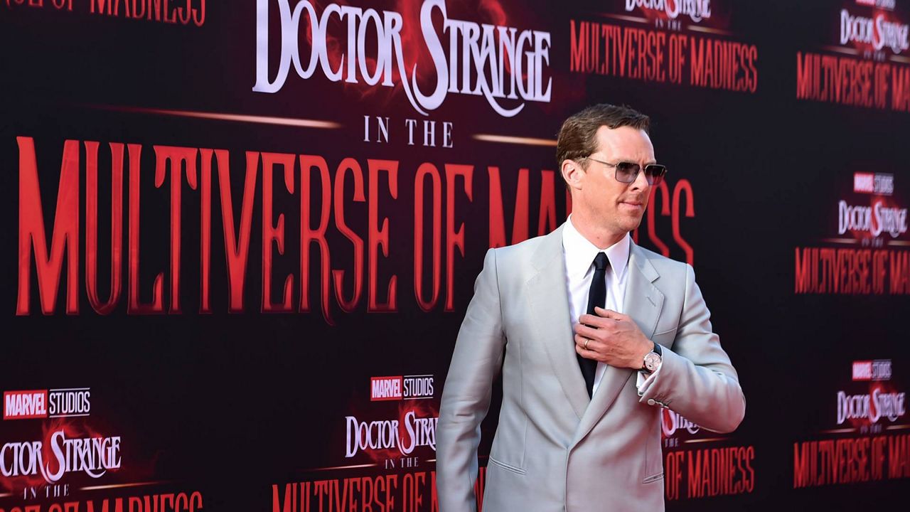 Benedict Cumberbatch arrives at the Los Angeles premiere of "Doctor Strange in the Multiverse of Madness," on May 2, 2022 at El Capitan Theatre. (Photo by Jordan Strauss/Invision/AP Images)