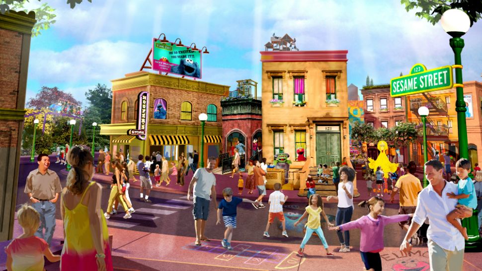 Concept art for SeaWorld Orlando's upcoming Sesame Street land. (Courtesy of SeaWorld)