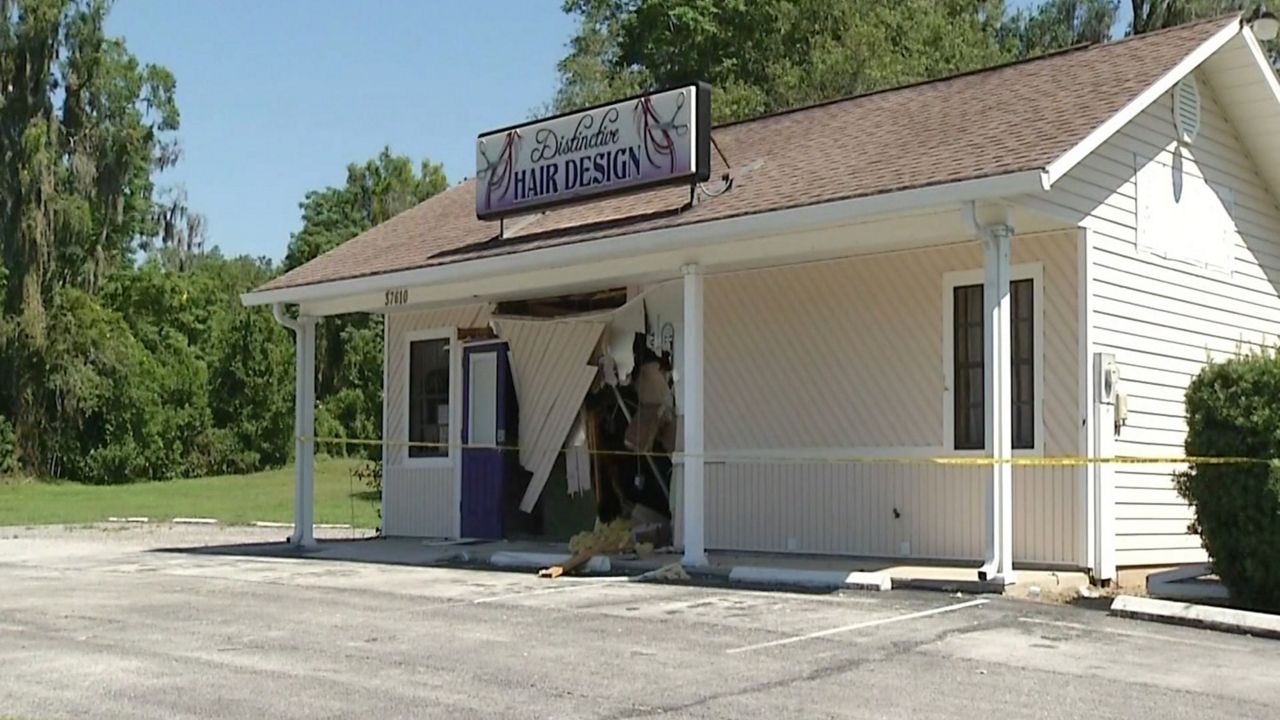 Dade City Salon Damaged in Hit-and-Run Crash