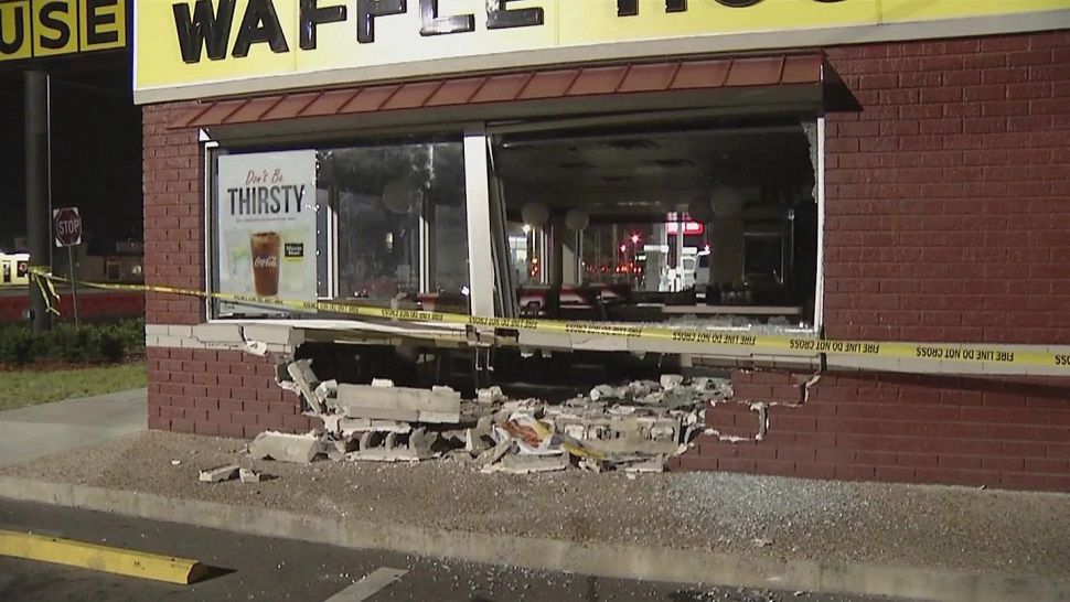 According to the Pinellas County Sheriff's Office, the crash happened at 1:30 a.m. at the Waffle House on Starkey Road. (Spectrum Bay News 9)