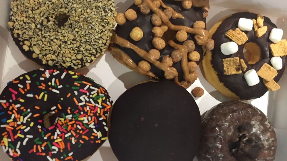 A selection of doughnuts from Donut Central in Winter Park. (Christie Zizo, Staff)