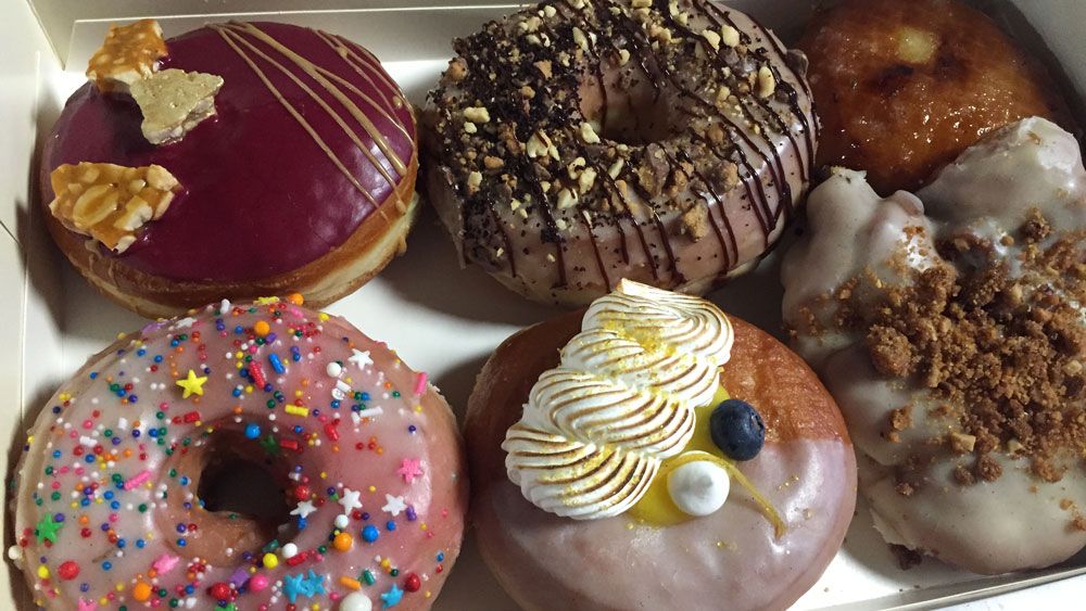 A selection of doughnuts from The Glass Knife in Winter Park. (Christie Zizo, Staff)