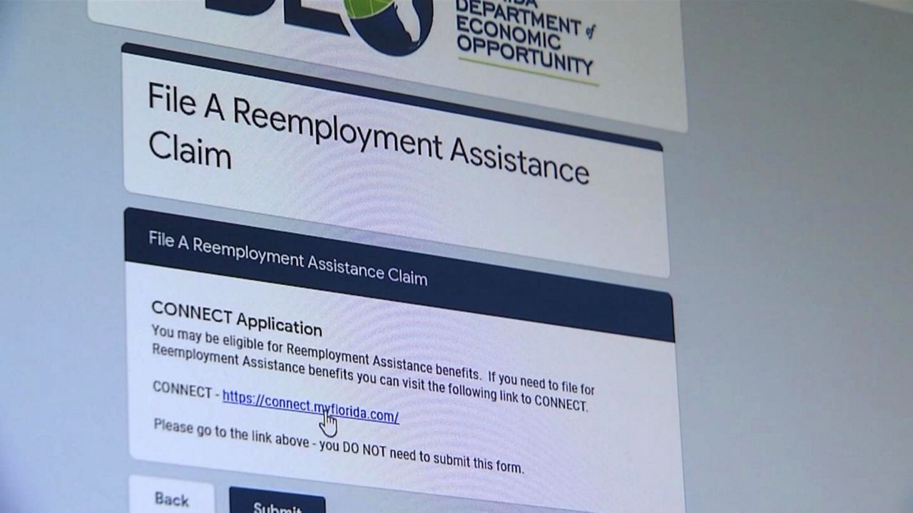 Florida's CONNECT unemployment system. (File)