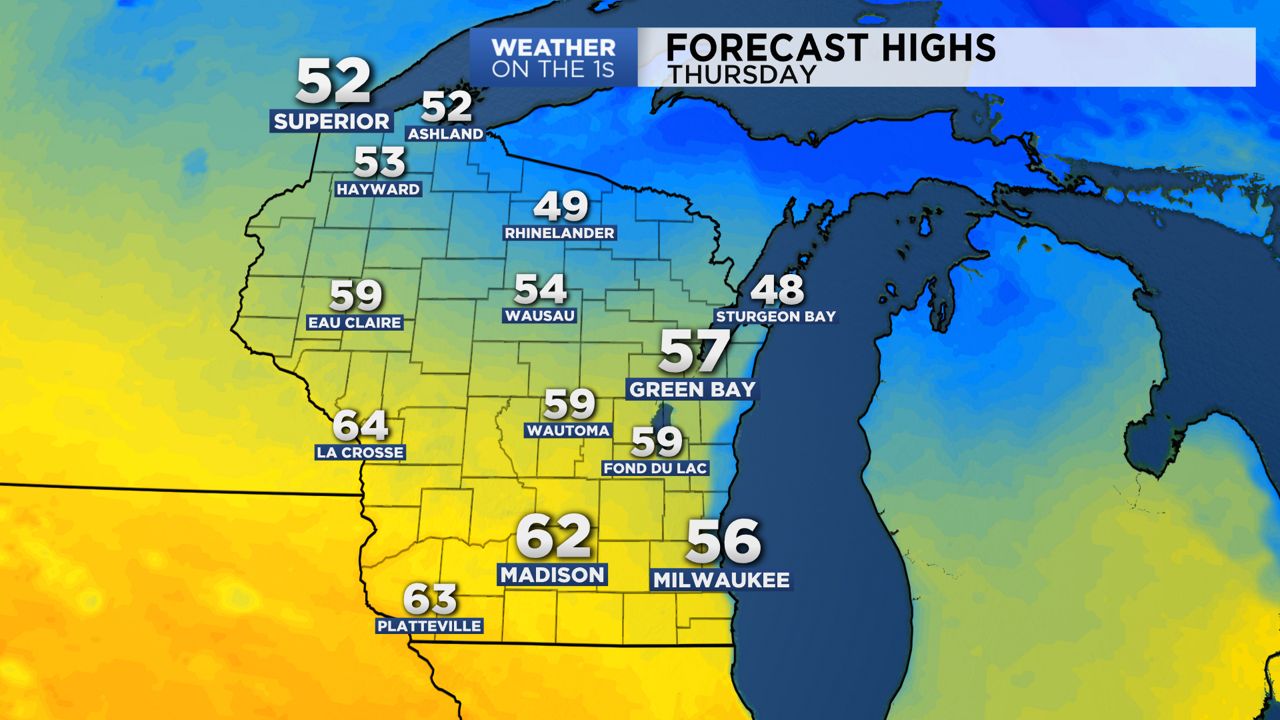 Wisconsin Wednesday Night Forecast