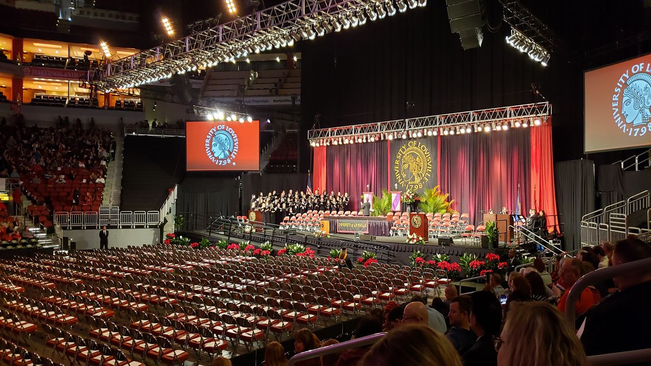 Graduation Pictures. University of Louisville. Big 4 bridge