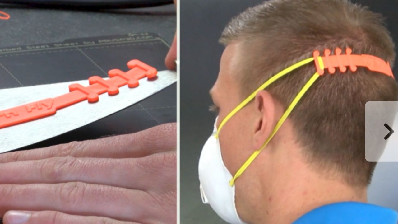 Business Owner Prints Straps, Making Masks More Comfortable