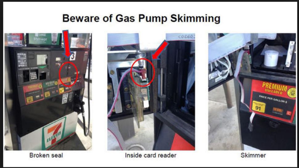 gas station pump skimmer