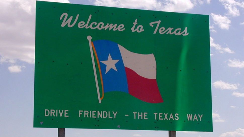 Welcome to Texas sign. 