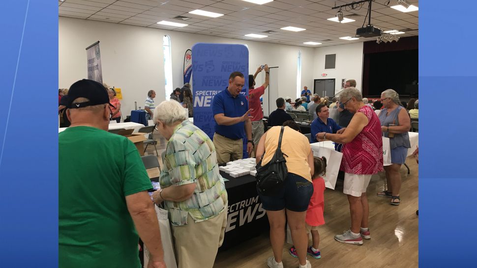 Chief Meteorologist Mike Clay at the 2018 Auburndale Hurricane Expo. (Spectrum Bay News 9)