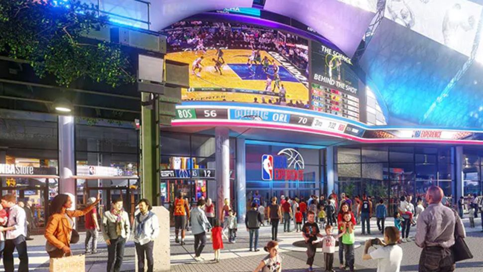 Artist rendering of the NBA Experience at Disney Springs. (Courtesy of Disney Parks)