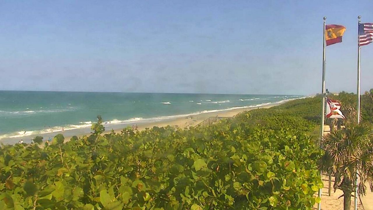 Sunny day at Ponce de Leon Landing near Melbourne Beach, Friday, May 8, 2020. (Spectrum News cam)