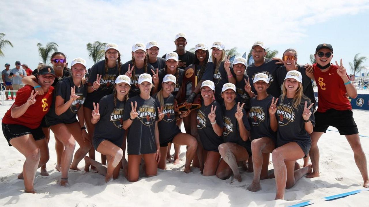 USC defeats UCLA to win NCAA beach volleyball championship