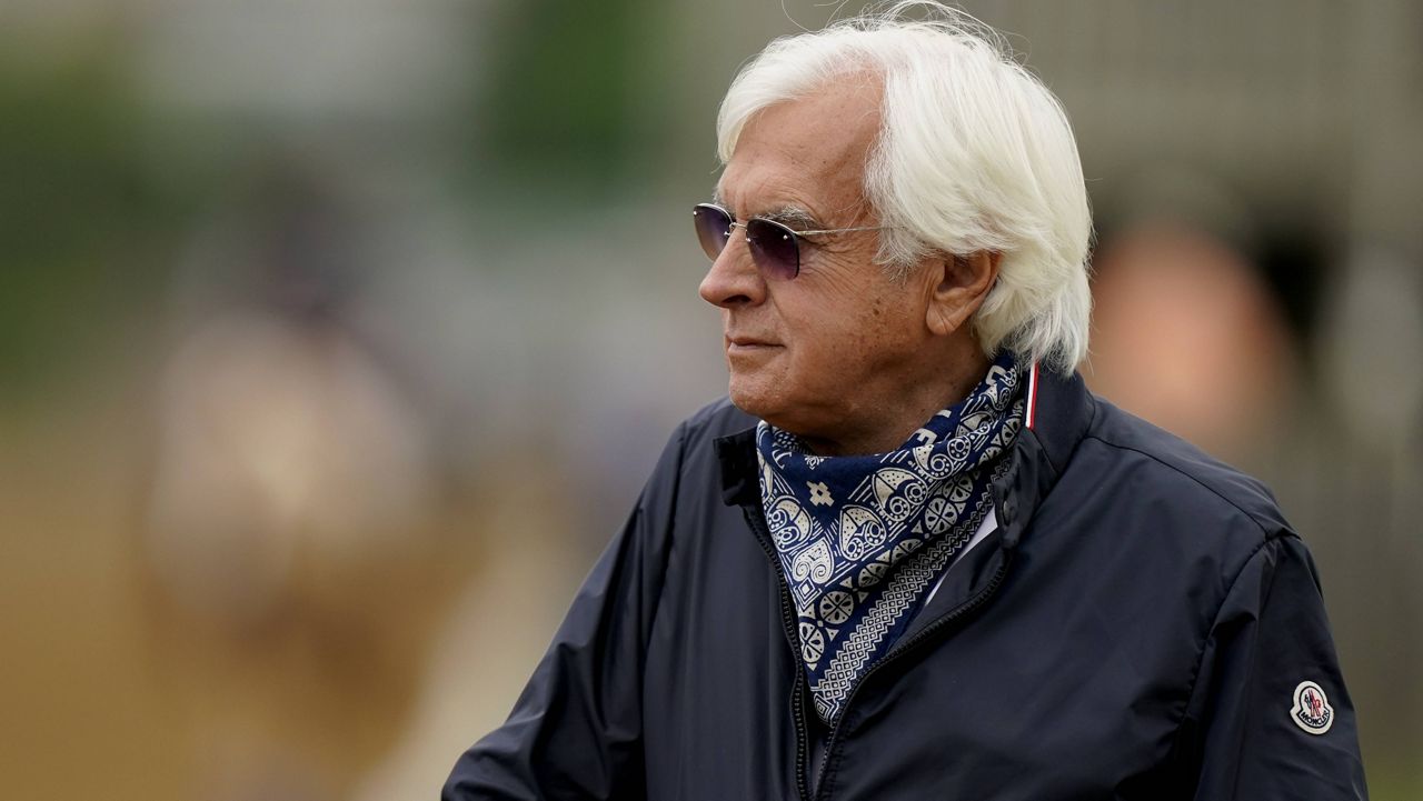 Bob Baffert's request for a stay of suspension was denied Friday. (AP Photo)