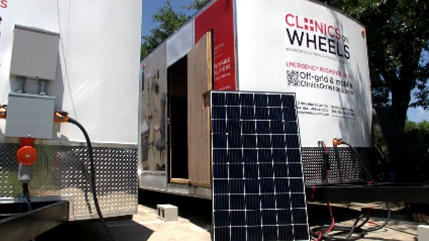 World Housing Solution is assembling mobile medical clinics for a part of Puerto Rico still suffering from the effects of Hurricane Maria. (Jeff Allen, staff)