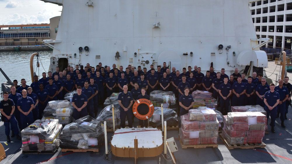 This is what 6 tons of cocaine look like, seized by the U.S. Coast Guard in six different interceptions. (Coast Guard)
