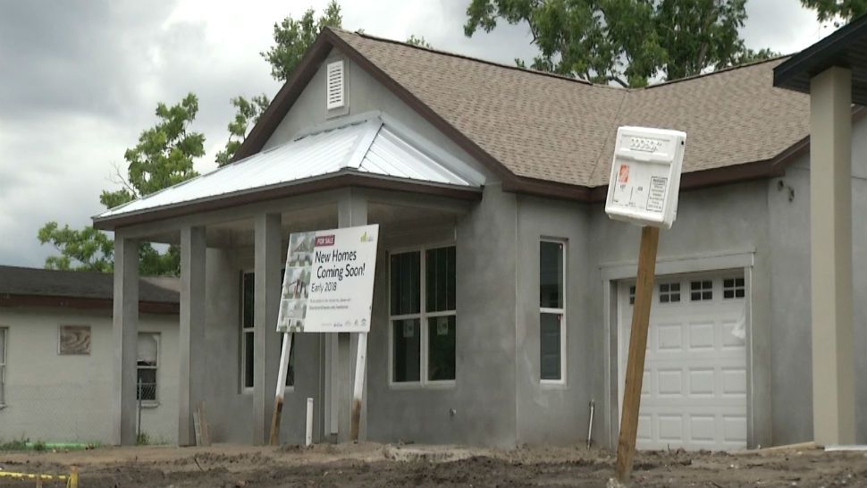 New homes for low-income families are being built in the Parramore area. (Matt Fernandez, staff)